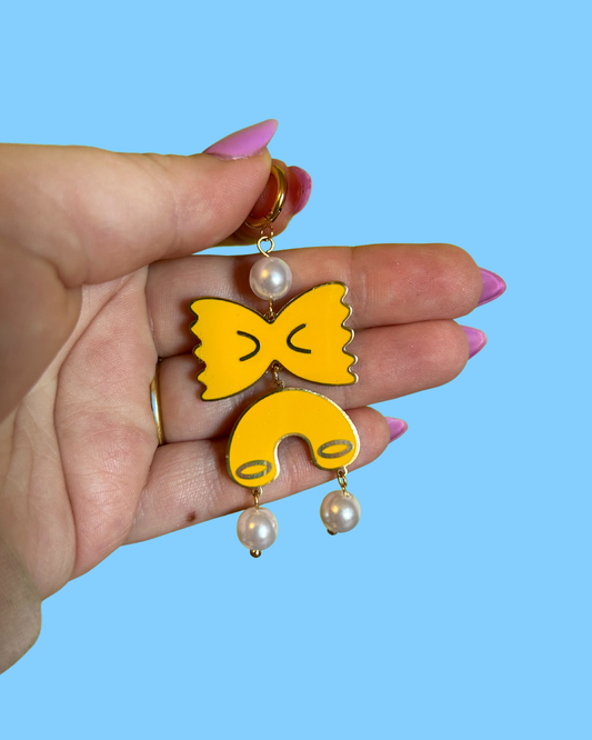 Pasta Party Dangly Earrings