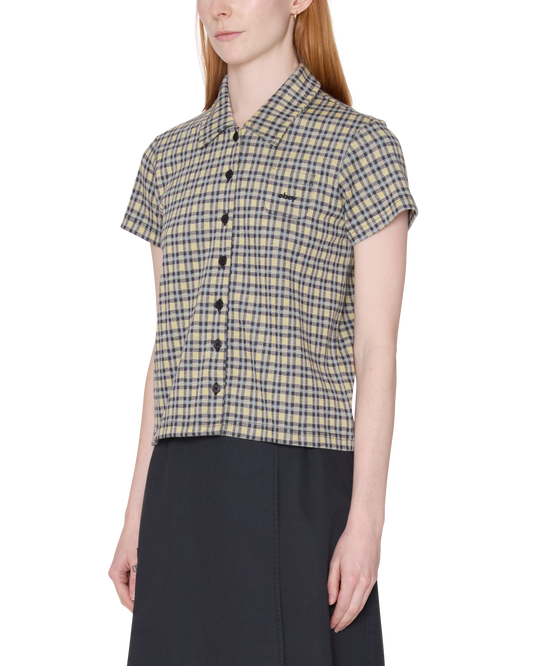 Lila Micro Check Polo