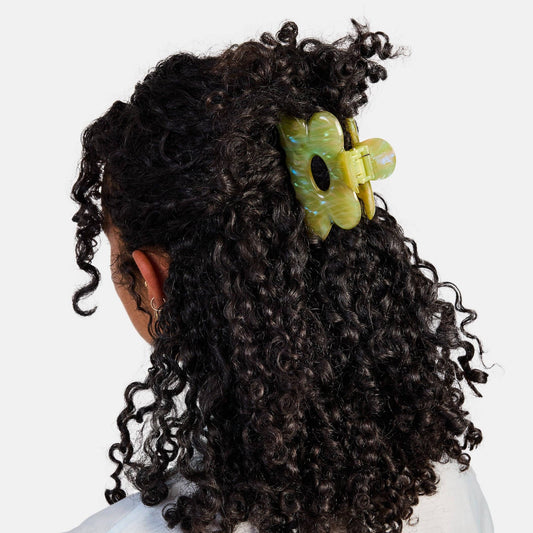 Jade Swirl Flower Claw