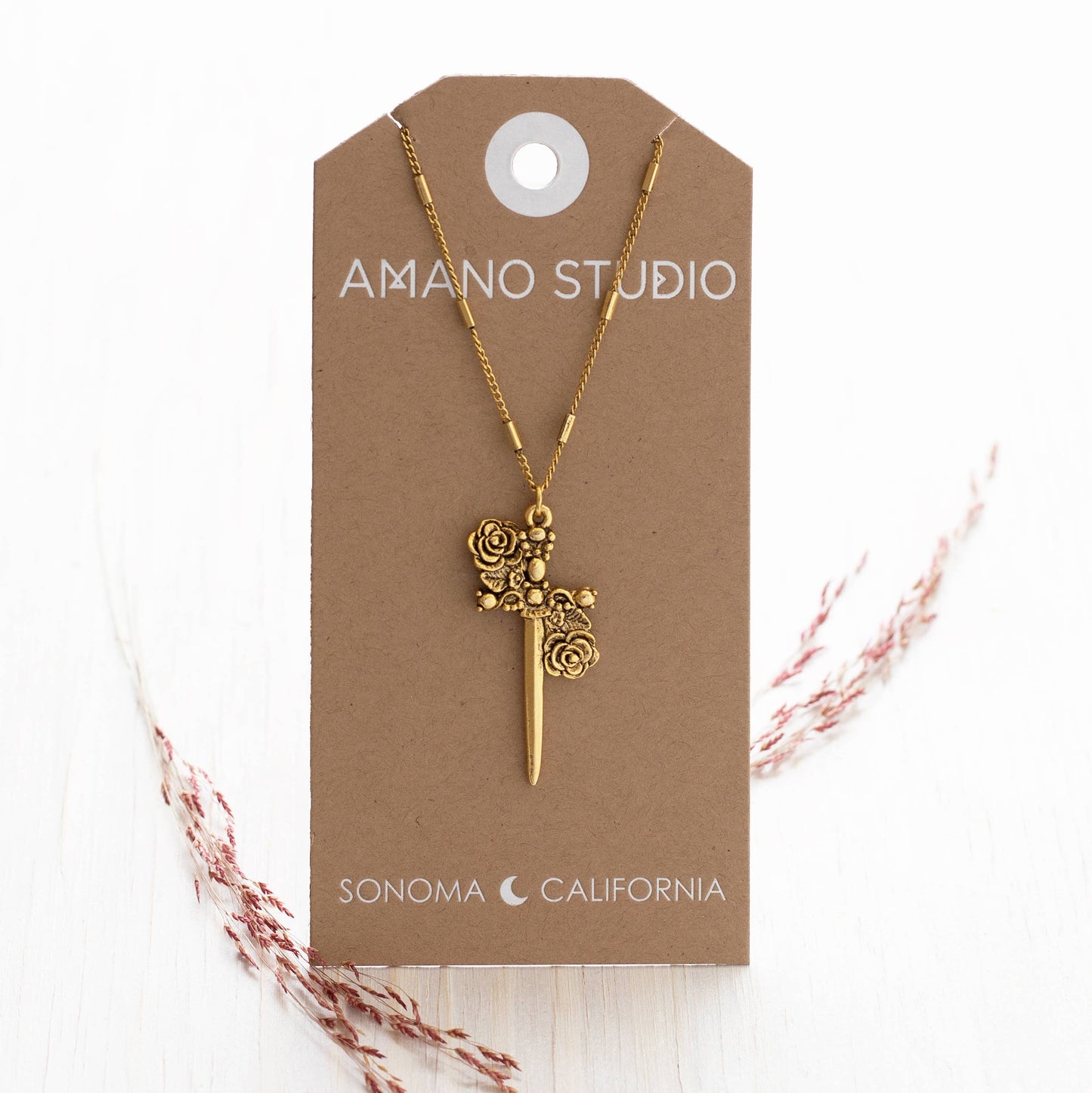 Gothic Romance Dagger Necklace