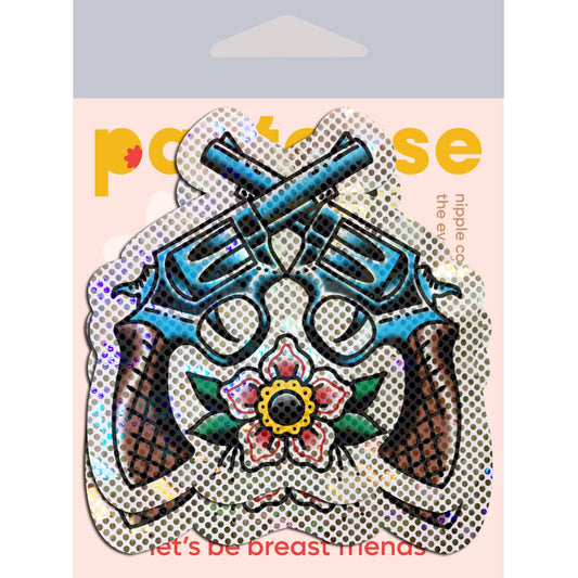 Glittering Six Guns Nipple Pasties
