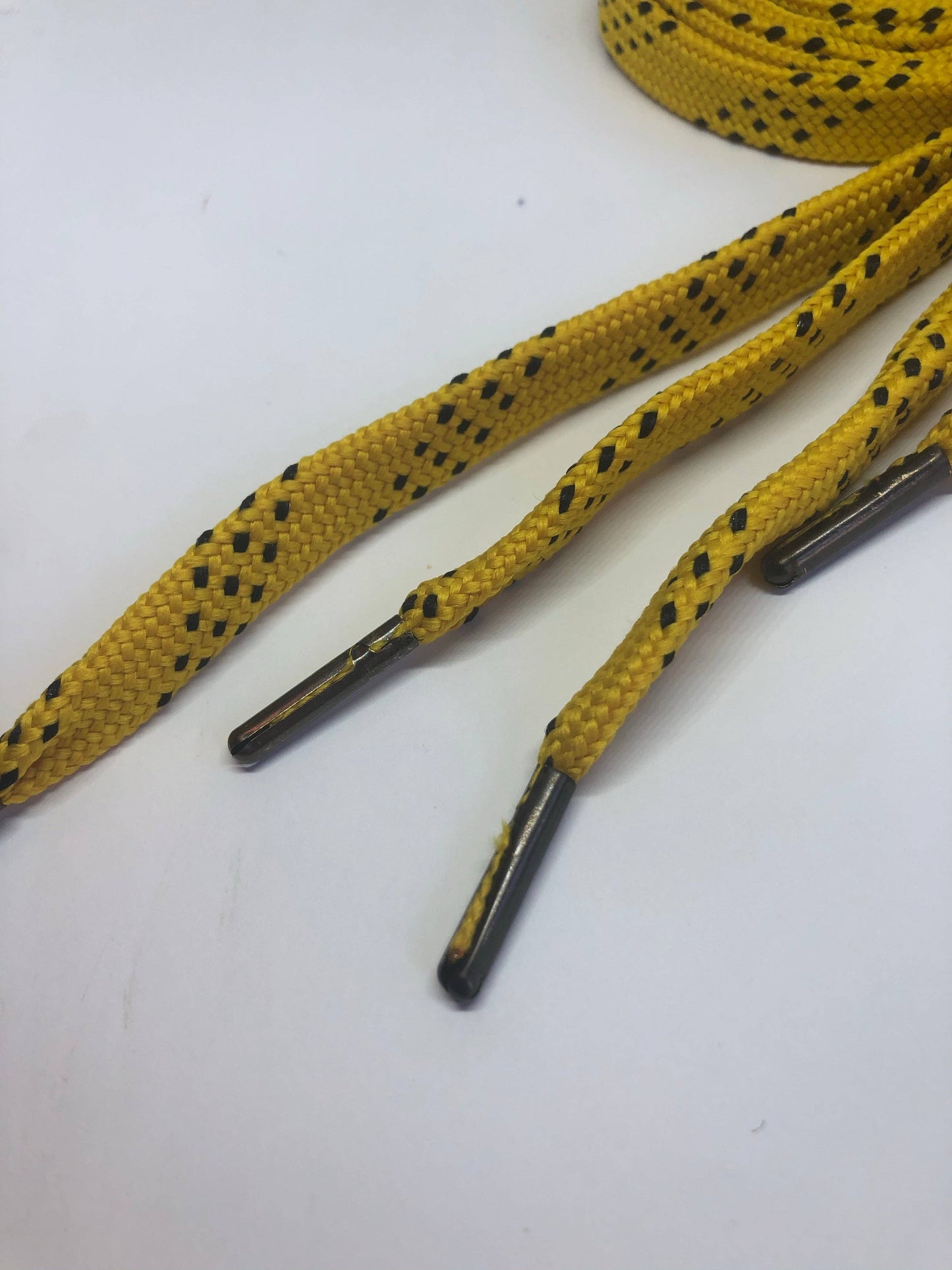 Mustard and Black Shoelaces