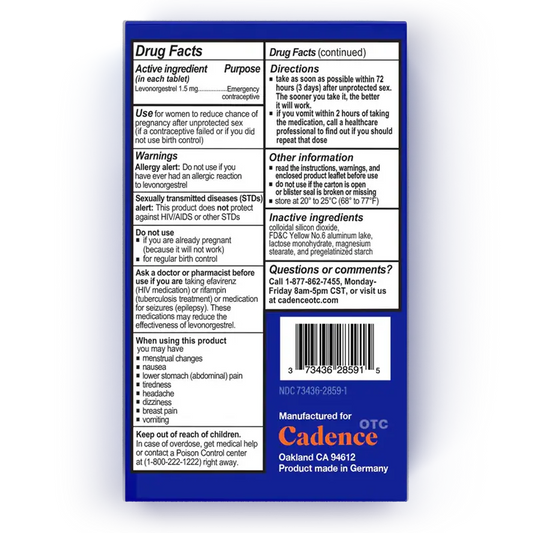 Morning After Pill® - Emergency Contraceptive