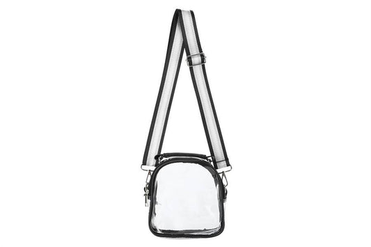 Crossbody Guitar Strap Clear See Thru Handbag