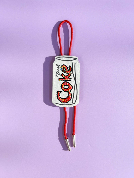 Diet Coke Bolo Tie / Mini Wall Hanging