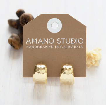 HAMMERED Vintage Style Hoops*