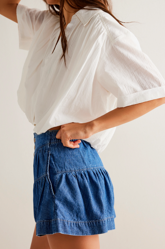 Fleur Denim Shorts