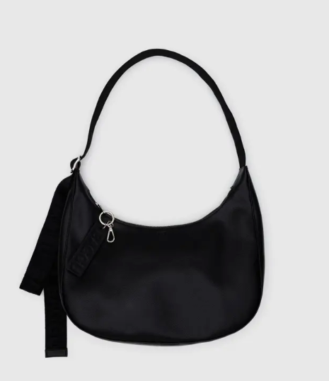 Baggu Medium Recycled Leather Crescent Bag
