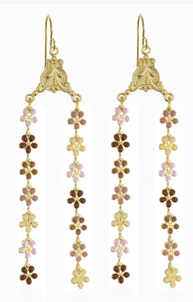Flower Curtains Earrings