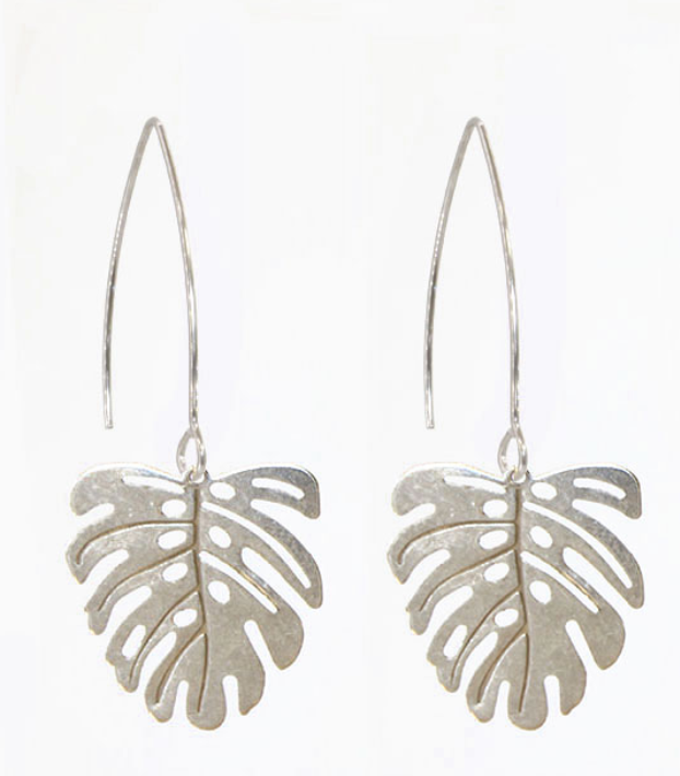 Monstera Dangle Earrings