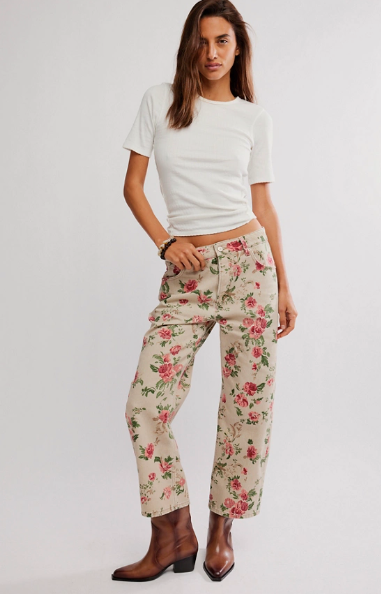 Deep Trance Dropped Boyfriend Jeans