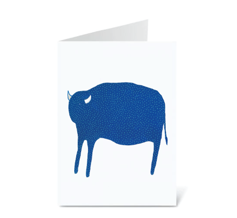 Blue Bison Card