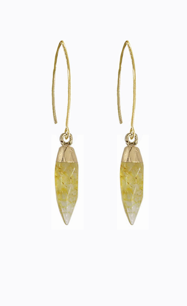 Citrine Point Dangles