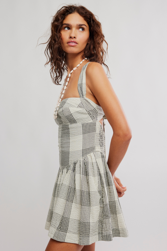 Laurel Plaid Mini Dress
