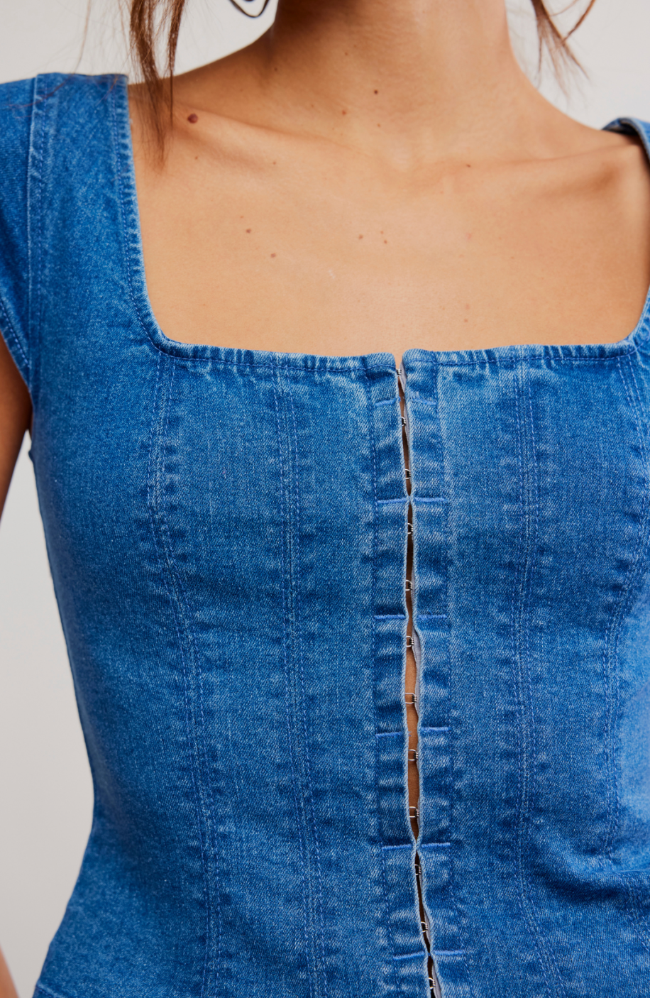 Marilyn Denim Corset