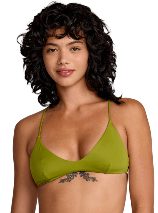 Solid Triangle Crossback Bikini Top SALE