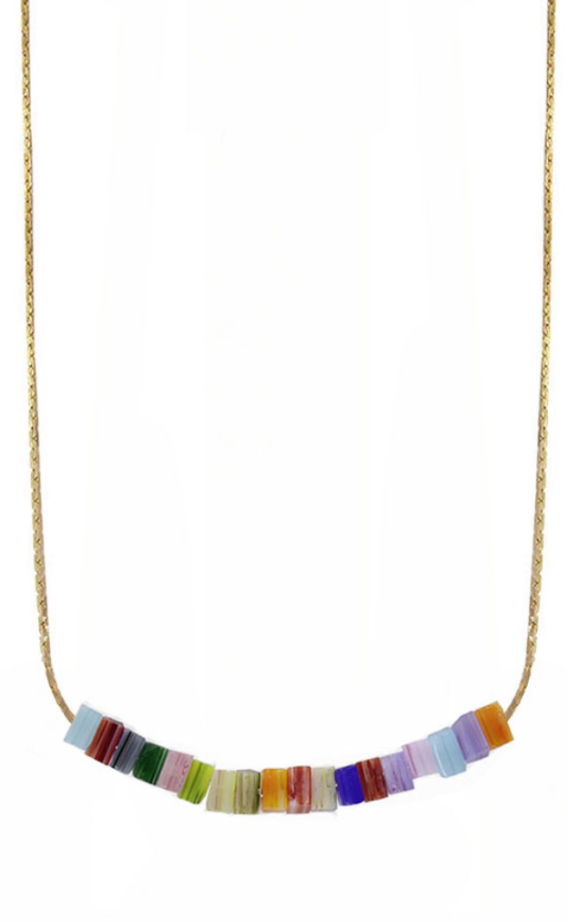Lampwork Heishi Necklace