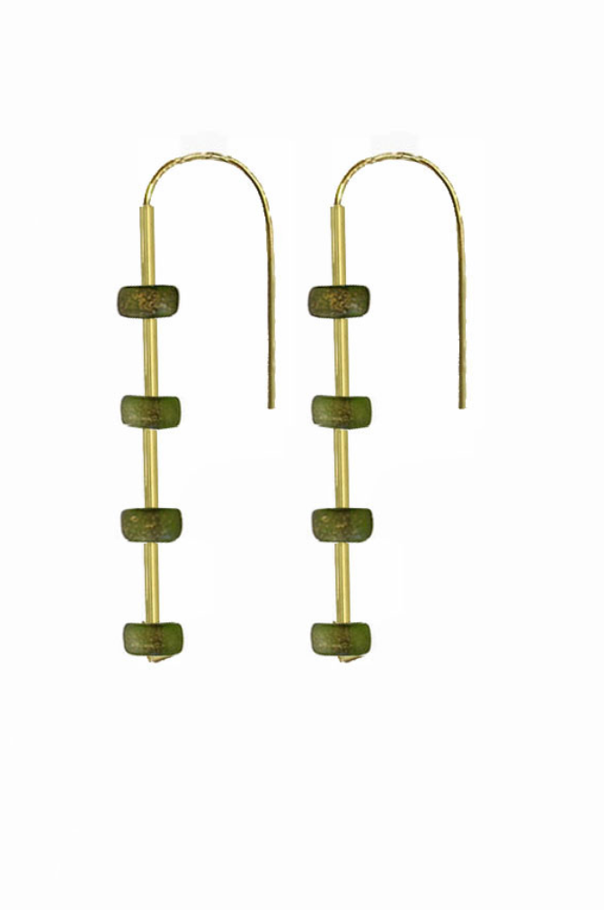 Pez Dispenser Peridot Earrings