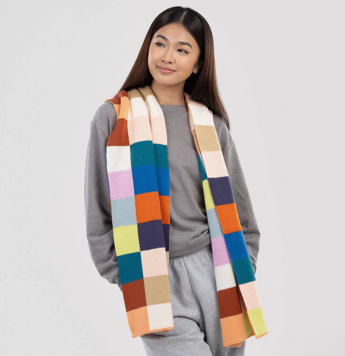 Color Patch Big scarf