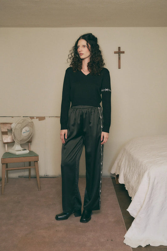 Pammy Sporty Satin Lounge Pants