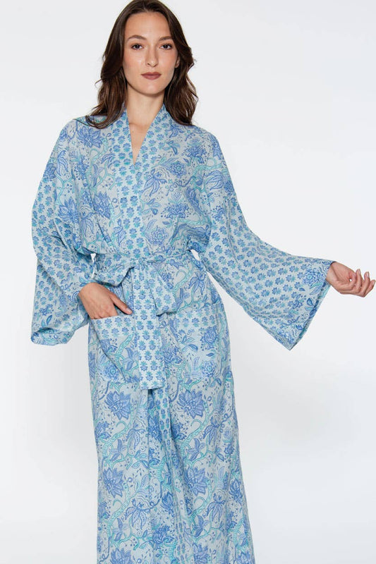 Sangita Block Print Kimono Robes
