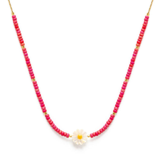 Daisy Miyuki Bead Necklace