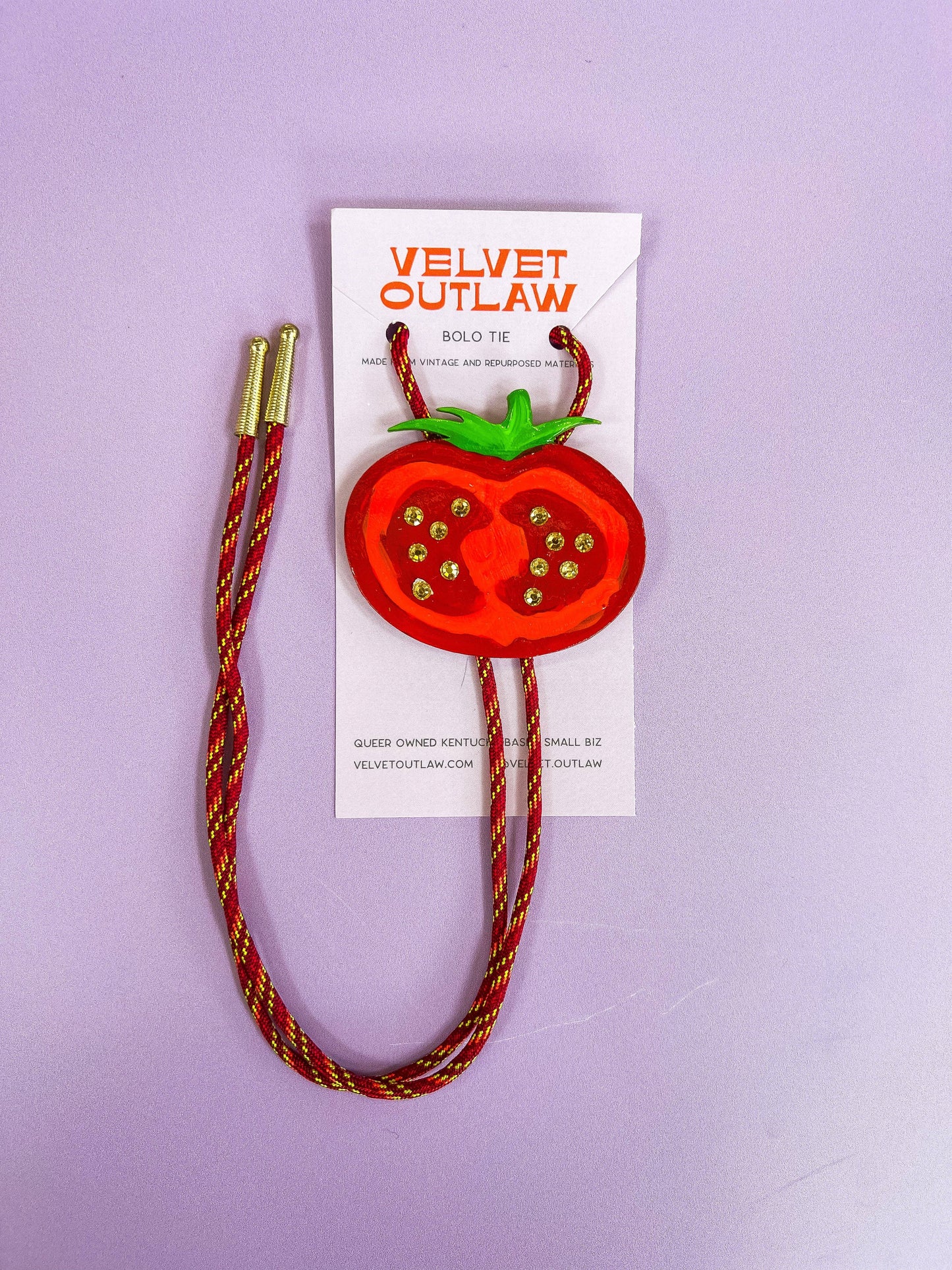 Summer Tomato Bolo Tie