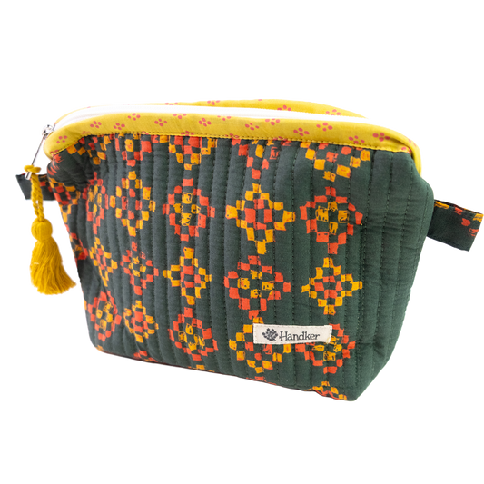 Royce Quilted Zipper Pouch