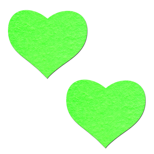 Glow-in-the-Dark Neon Heart Pasties