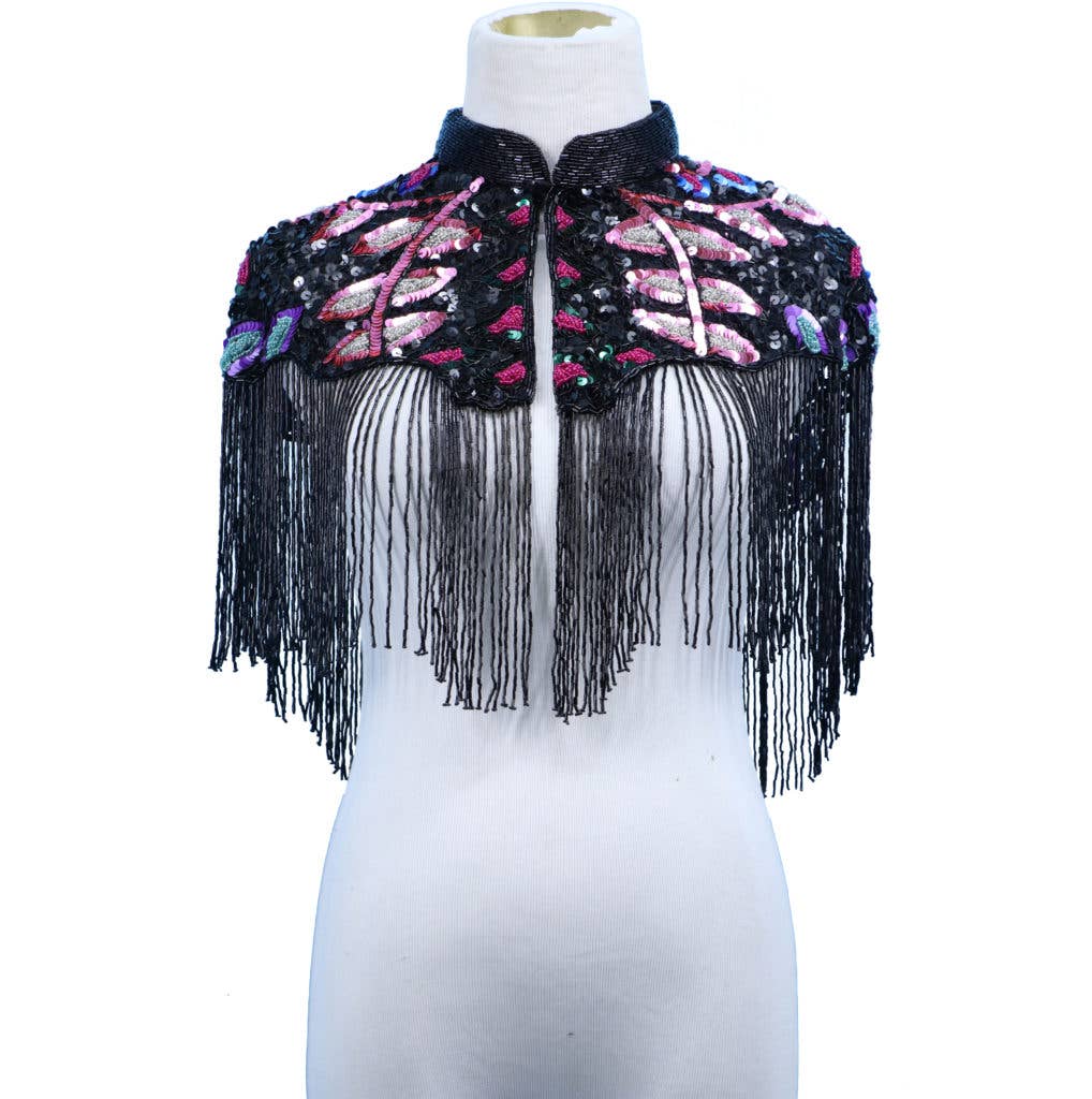The Burke Beaded Cape