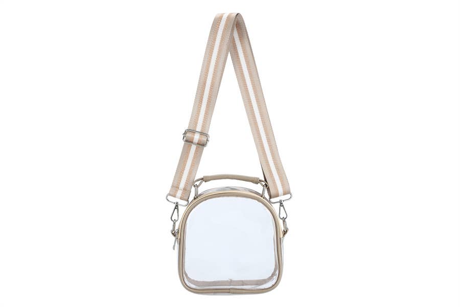 Crossbody Guitar Strap Clear See Thru Handbag