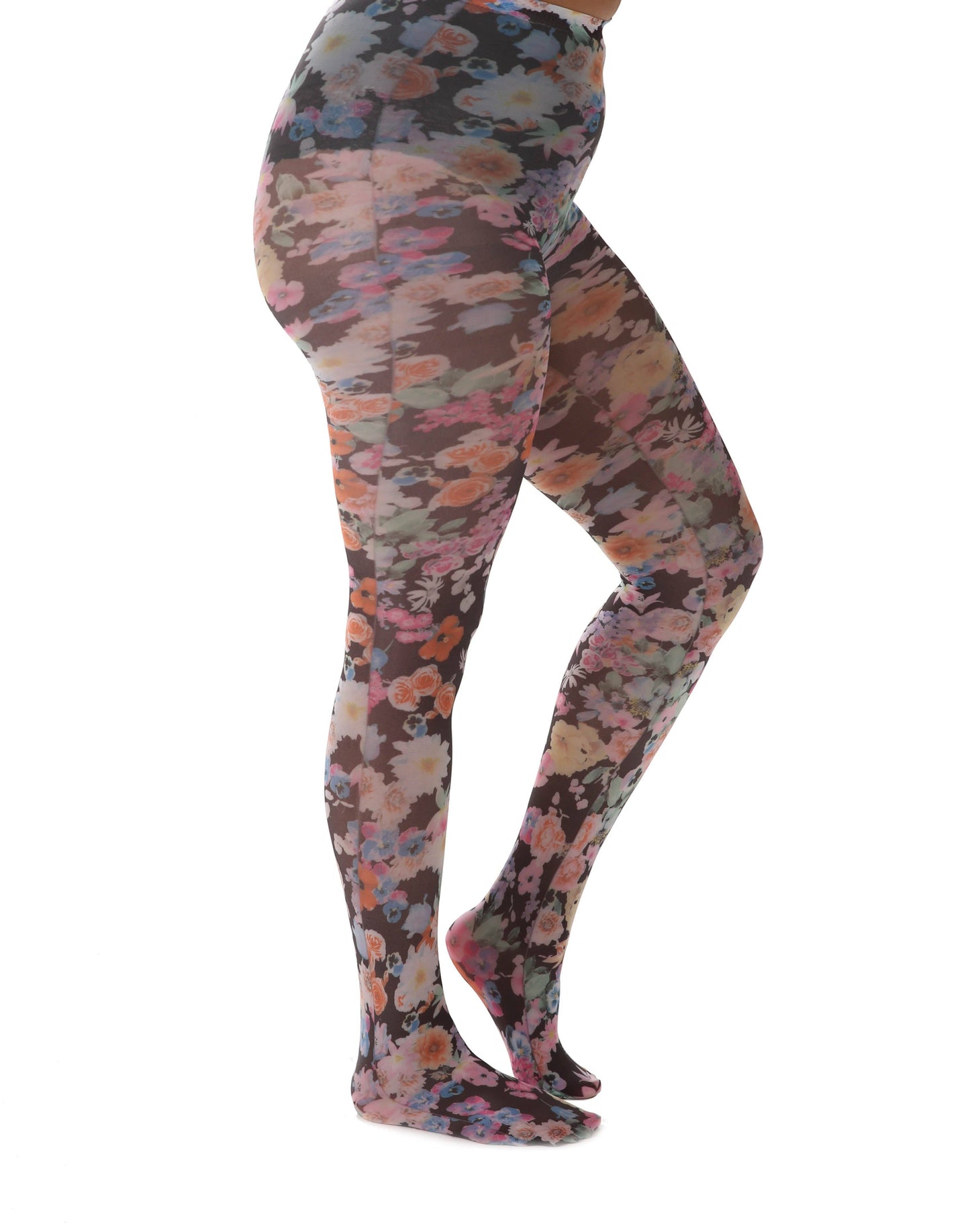 Midnight Garden Printed Tights