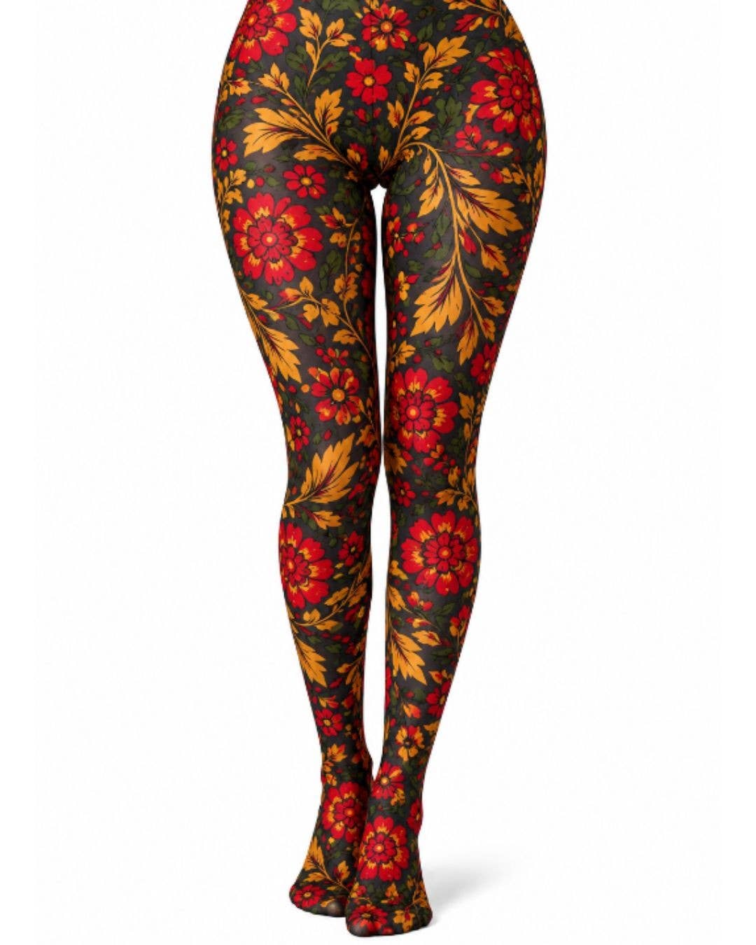 Scarlett Floral Printed Tights