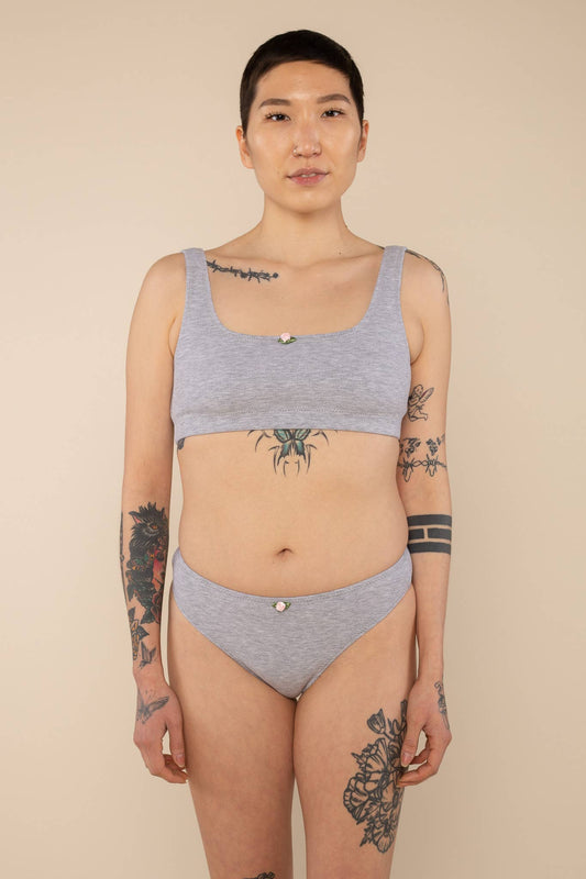 2x1 Rib Square Neck Bra SALE