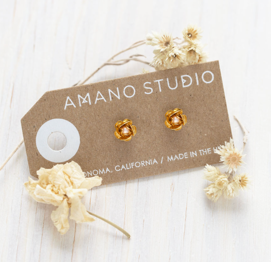 Sonoma Rose Studs