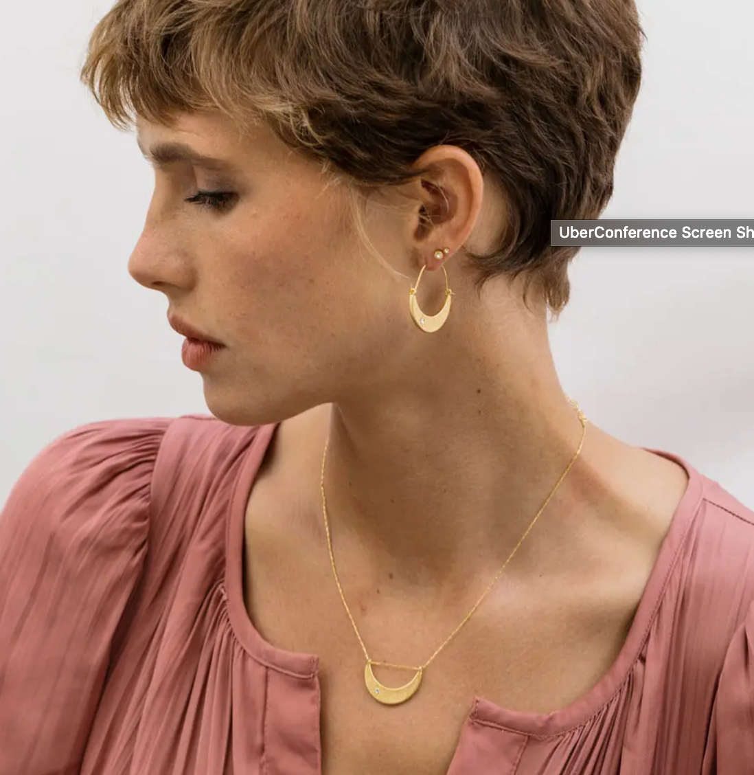 Starlight Crescent Necklace