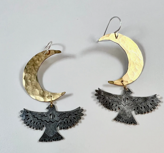 Handmade Night Wing Earrings*