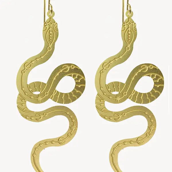 Celestial Snake Earrings