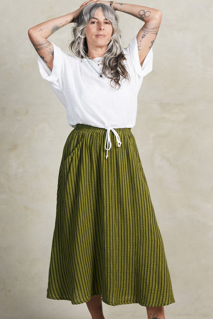 Fawn Stripe Skirt