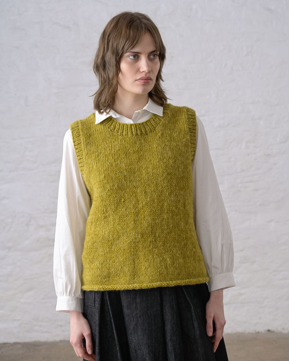 Heather Hand Knitted Vest