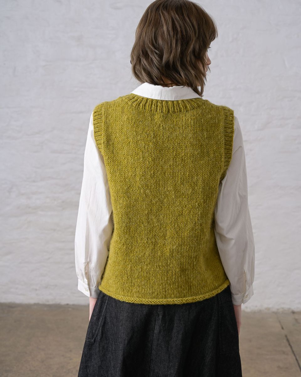 Heather Hand Knitted Vest