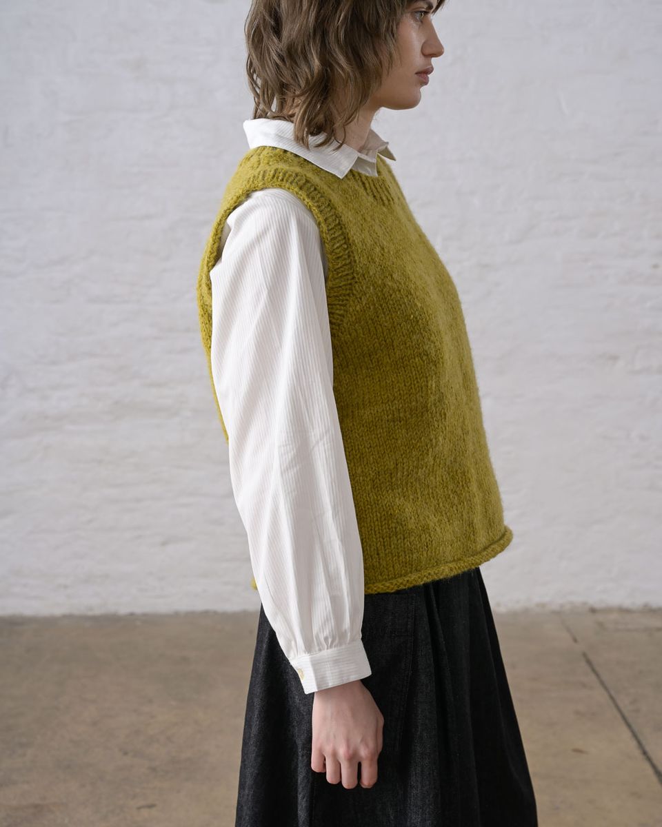 Heather Hand Knitted Vest