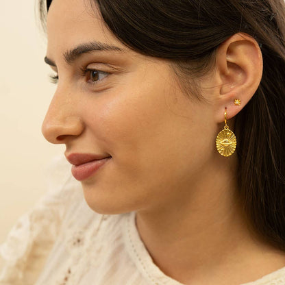 Saturn Huggie Hoops