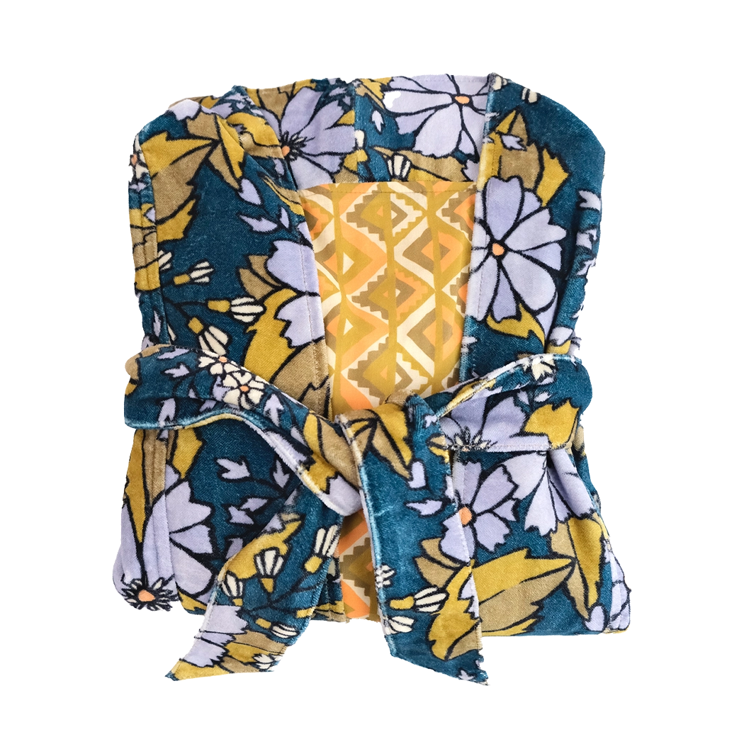 Dinah Velvet Reversible Robe
