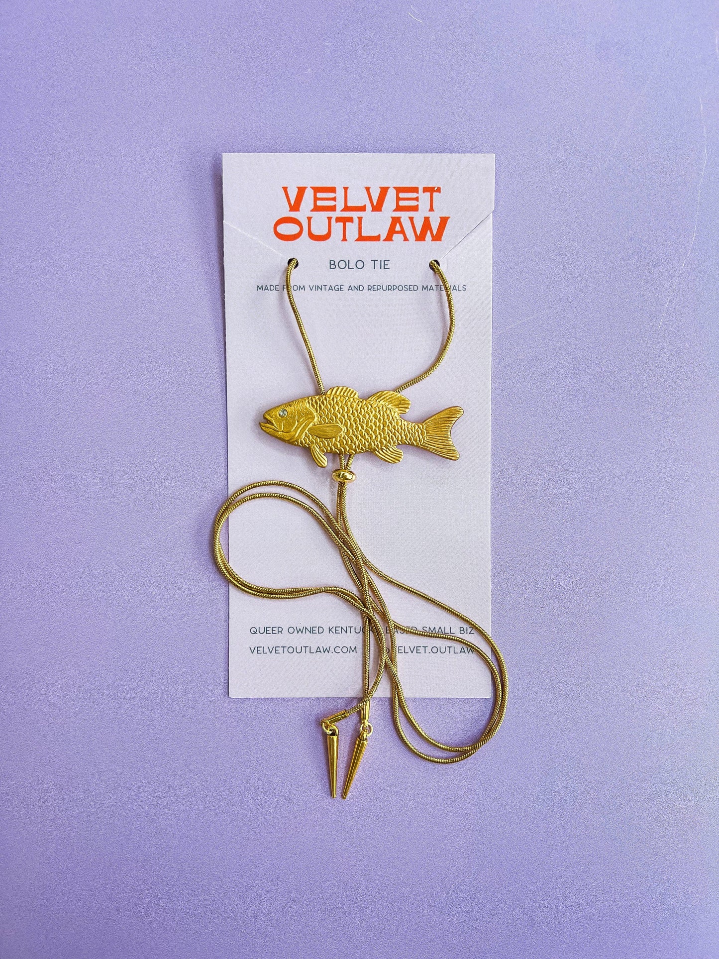 Gold Fish Bolo Tie