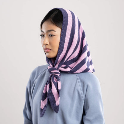 Simple Stripe Triangle Scarf