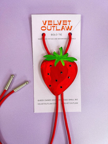 Strawberry Bolo Tie