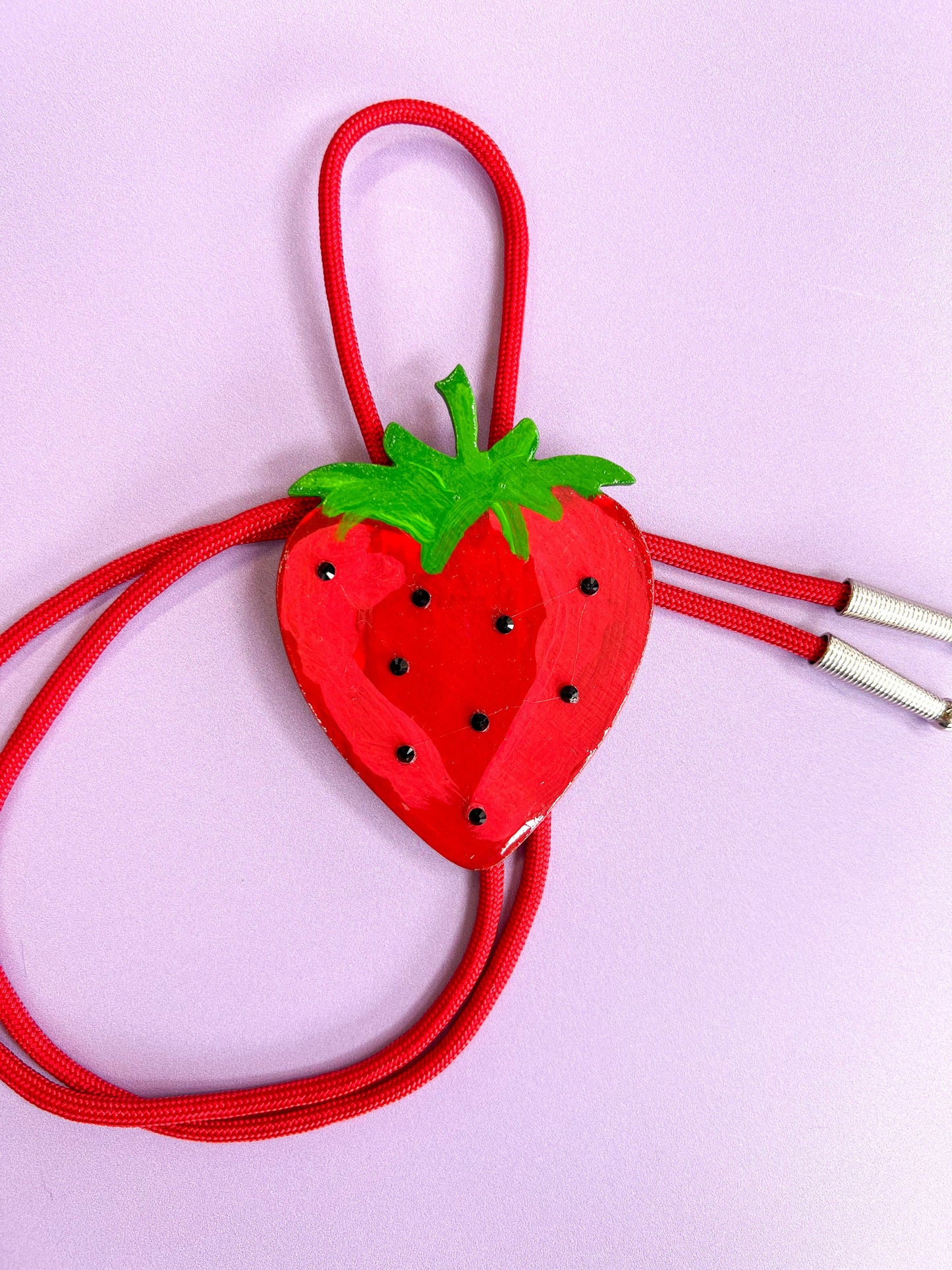 Strawberry Bolo Tie