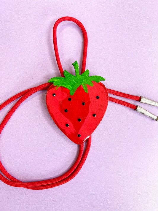 Strawberry Bolo Tie