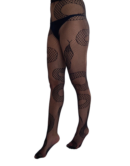 Snake Net Tights